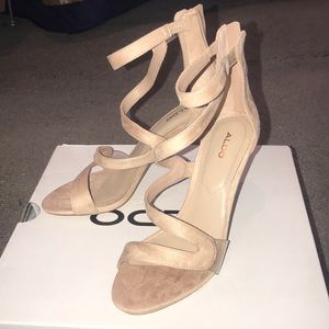 Aldo pink nude heels